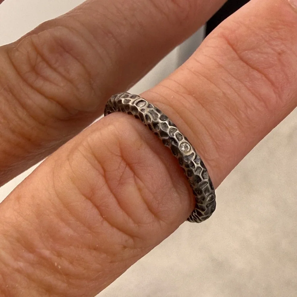 Vintage Sterling Silver Band Ring Size 8